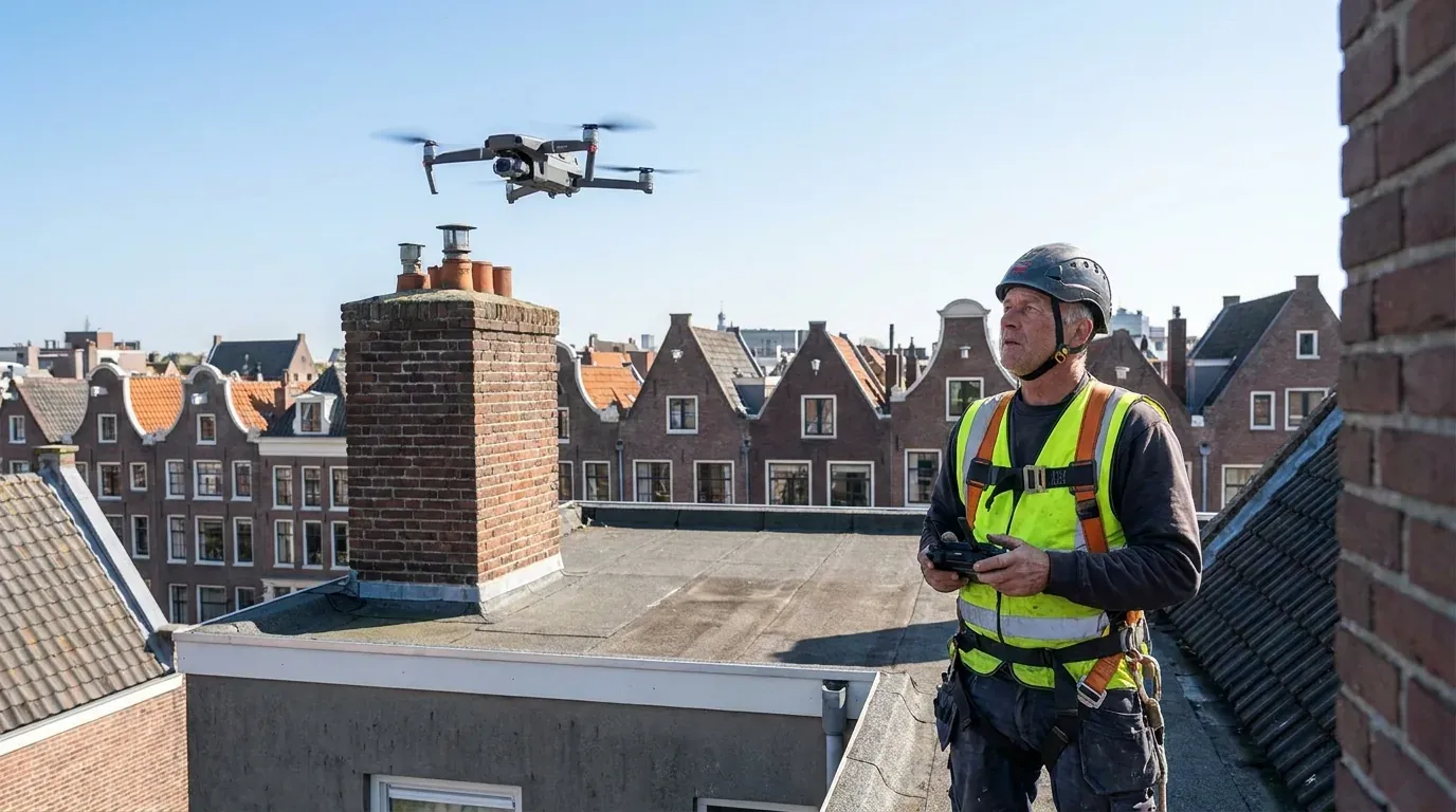 Sneller een dakdekker-offerte maken: drone-inspectie en digitale werkbon met AI