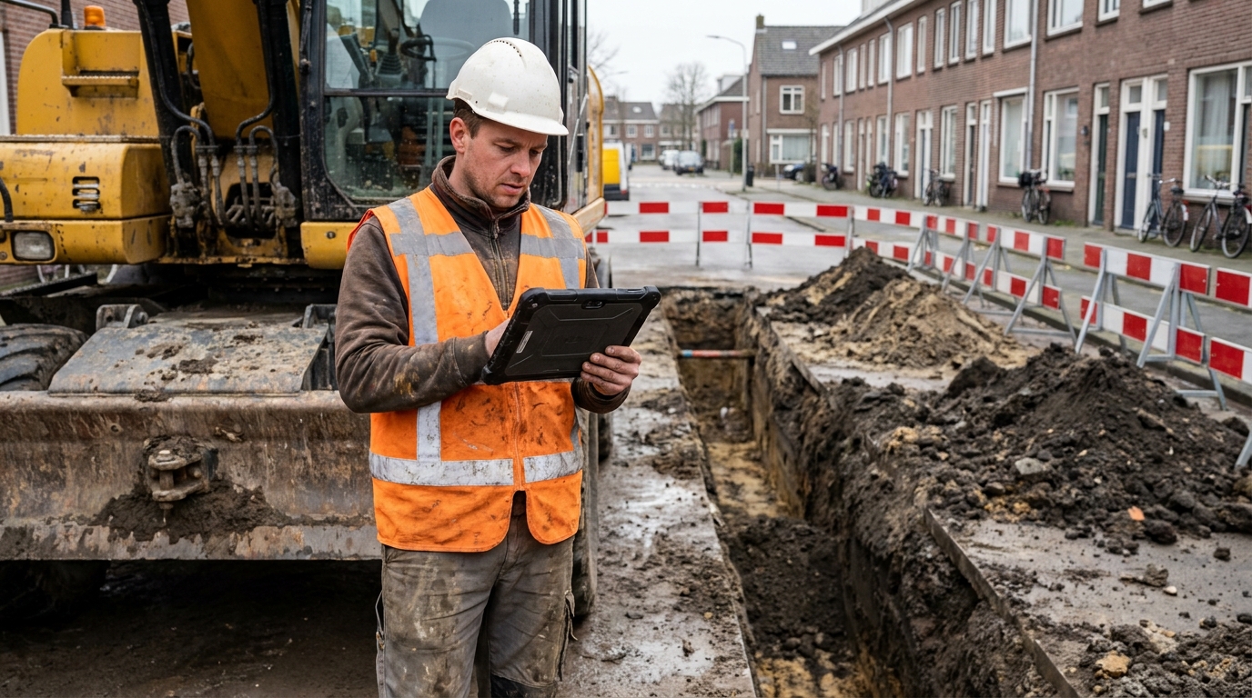KLIC-melding en dossier automatiseren: slimmer graven met AI in grondverzet